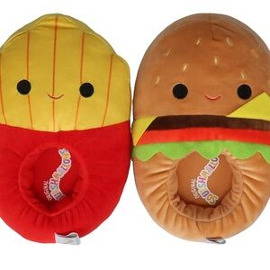 BRAND NEW Squishmallows Women’s Cheeseburger & Fries Mix Match Slippers 11/12